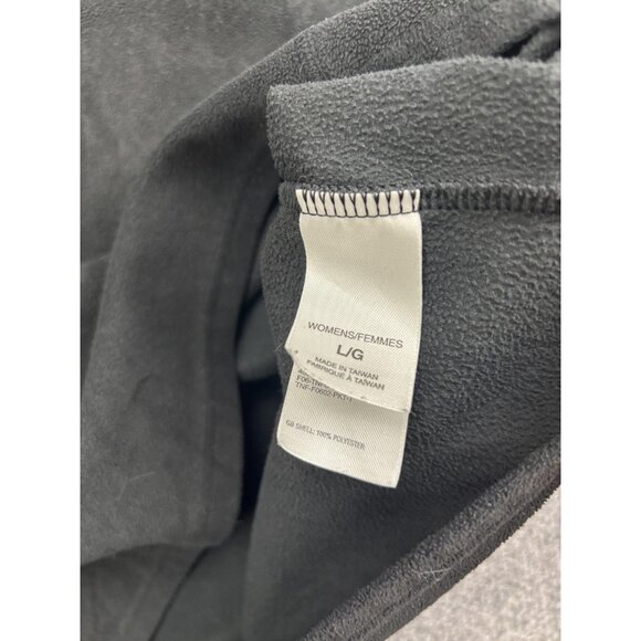 North Face Sweater Womens Large Black TKA 100 Fleece Quarter Zip Pullover - Picture 8 of 9